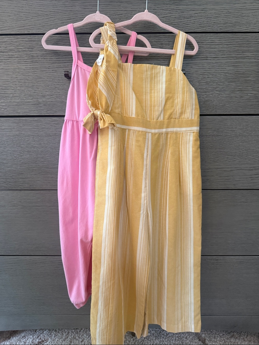 Tommy Bahama Pink & Yellow Girl's Two-Piece Jumpsuit Set